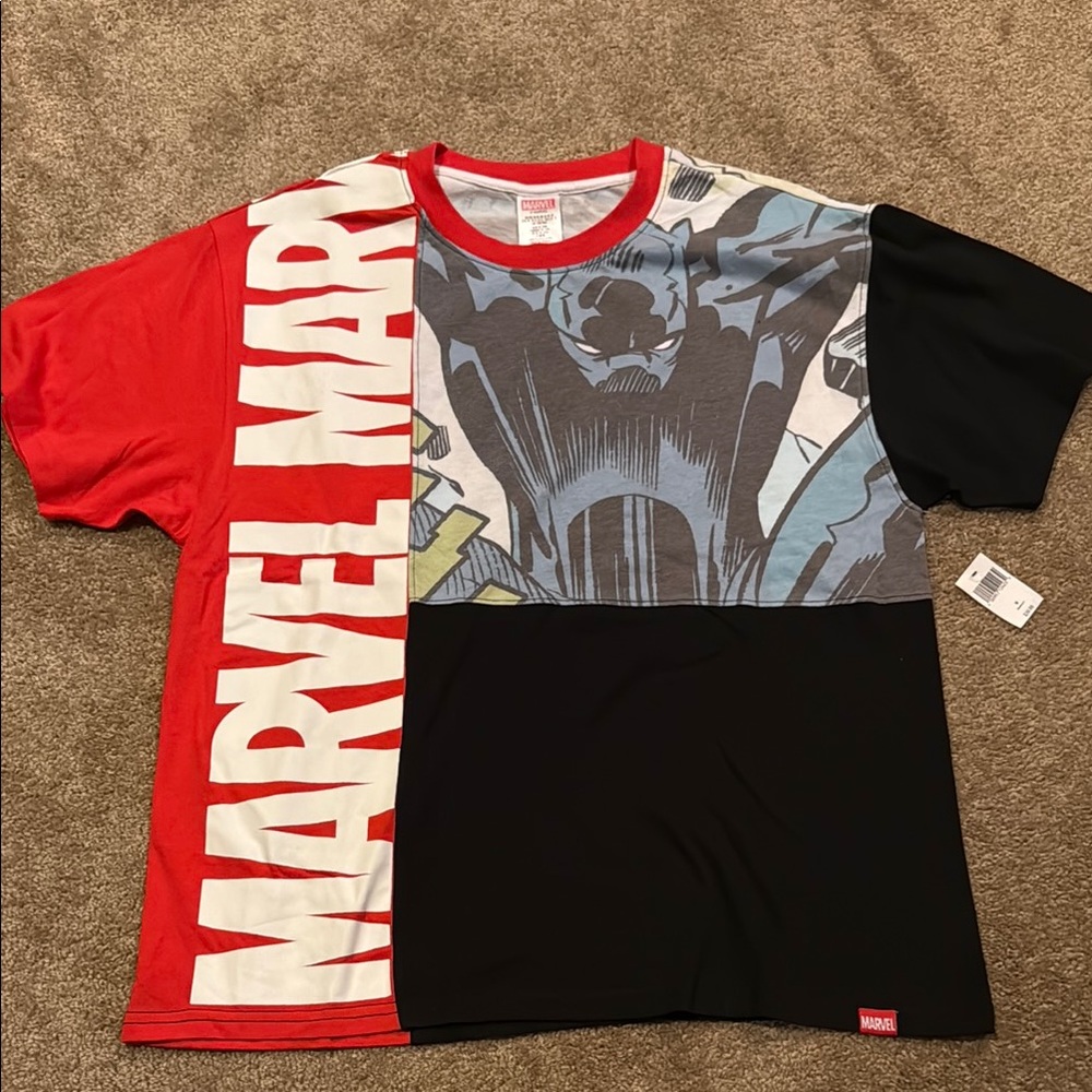 NWT Marvel Red and Black Panther Graphic Tee disney